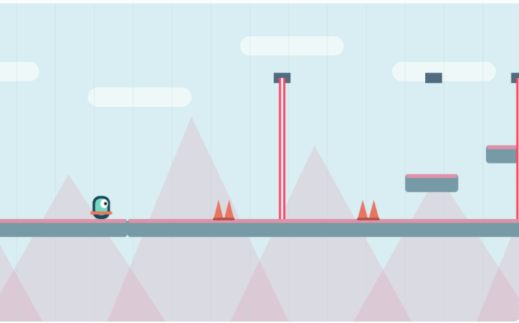TRAP RUNNERのゲーム画面